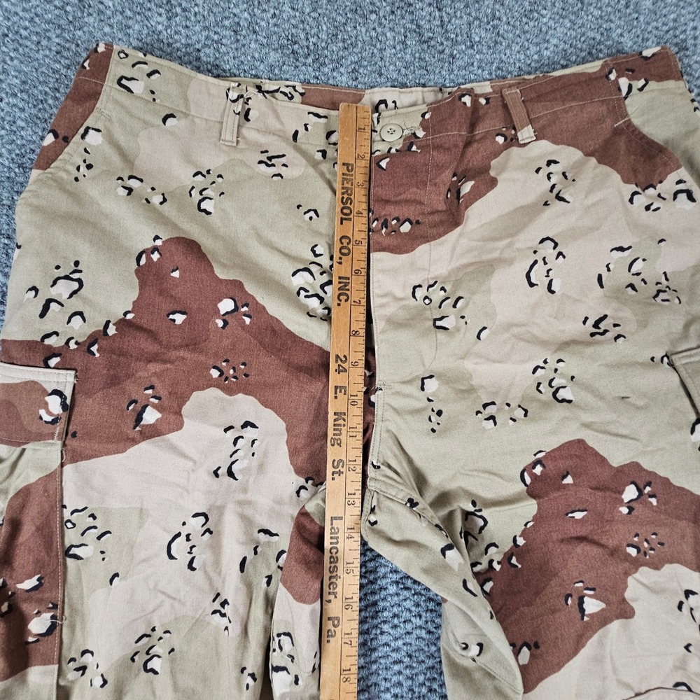 Vtg US Military Chocolate Chip Desert Camo Combat Cargo Pants Trousers XL 90's - Picture 3 of 9